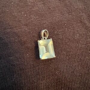 Elegant tanzanite silver charm